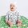 Villervalla Babyhaube weiß mit Ohren, BIO