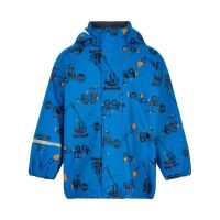 Celavi Regenjacke blau Baufahrzeug