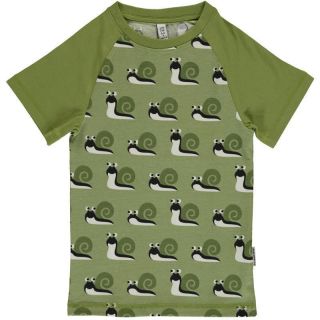 MM Kurzarm-Shirt Schnecke grün, BIO
