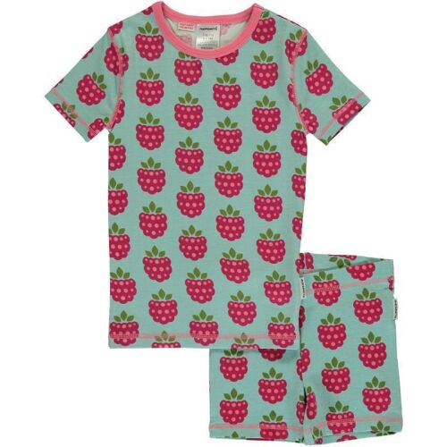 Maxomorra Pyjamaset kurz Himbeeren, BIO