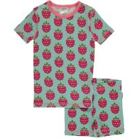 Maxomorra Pyjamaset kurz Himbeeren, BIO