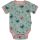Maxomorra Kurzarm-Body Schmetterling mint, BIO