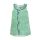 Baba Kurzarm-Kleid Smock weiß/grün Blumen Rüschen blau eingefasst, Bio