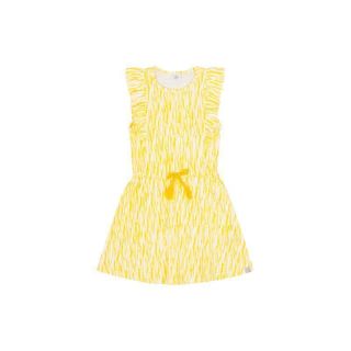 HC Sommerkleid gelb/weiß mit Kordel