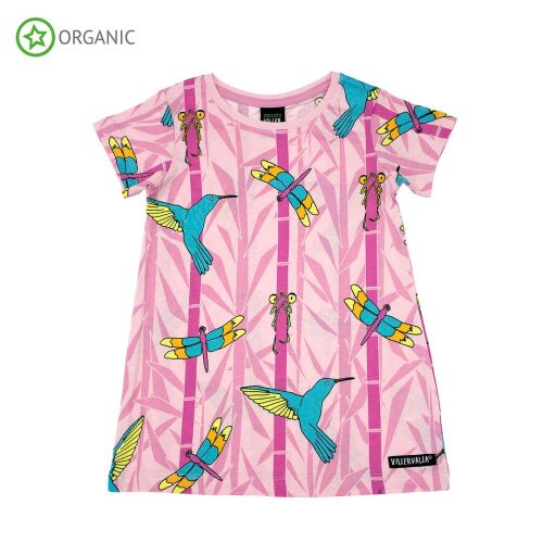 Villervalla Kurzarm-Kleid lgt azalea Insekten