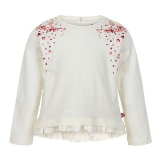 MN Langarm-Shirt weiß Kirschblüten 98