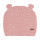 MN Baby-Strickmütze mit Ohren rosa