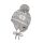 Maximo Baby-Winterhaube zum Binden 15575-280600 grau/weiß