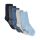 Minymo 5-pack Socken Blautöne/grau uni