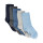 MN 5-pack Socken Blautöne/grau uni