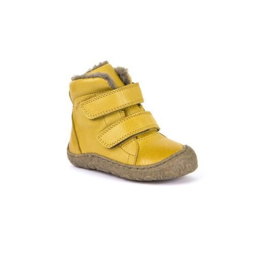 Froddo Lauflernschuhe/Winterschuhe Wolle mit klett gelb