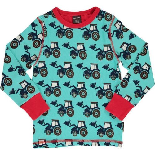 Maxomorra Langarm-Shirt classic Traktor, BIO