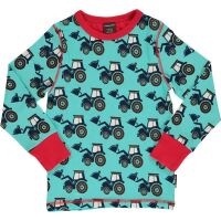 Maxomorra Langarm-Shirt classic Traktor, BIO