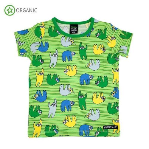 Villervalla Kurzarm-Shirt Faultier lgt pea