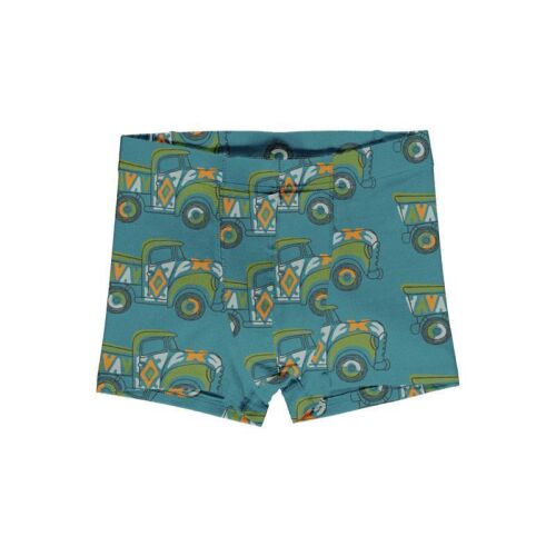 Maxomorra Boxershorts Painted Truck petrol, BIO