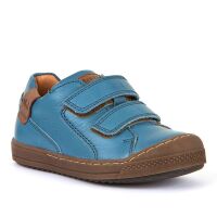 Froddo Halbschuhe mit Klett jeans braune Sohle