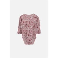 Hust & Claire LA-Body aus Bambus Eule beere/rosa
