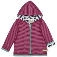 Loud + Proud Wendejacke mit Kapuze pink/navy gestreift