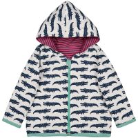 Loud + Proud Wendejacke mit Kapuze pink/navy gestreift