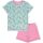 Meyadey Pyjama Set kurz Strawberry Fields, BIO