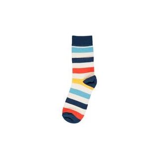 MM Socken 2-Pack blau/gelb/orange gestreift, BIO 22/24