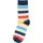 MM Socken 2-Pack blau/gelb/orange gestreift, BIO 34/36